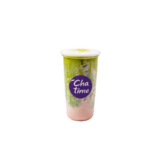 Matcha Latte  à la fraise / Matcha Strawberry Latte (抹茶草莓拿鐵)